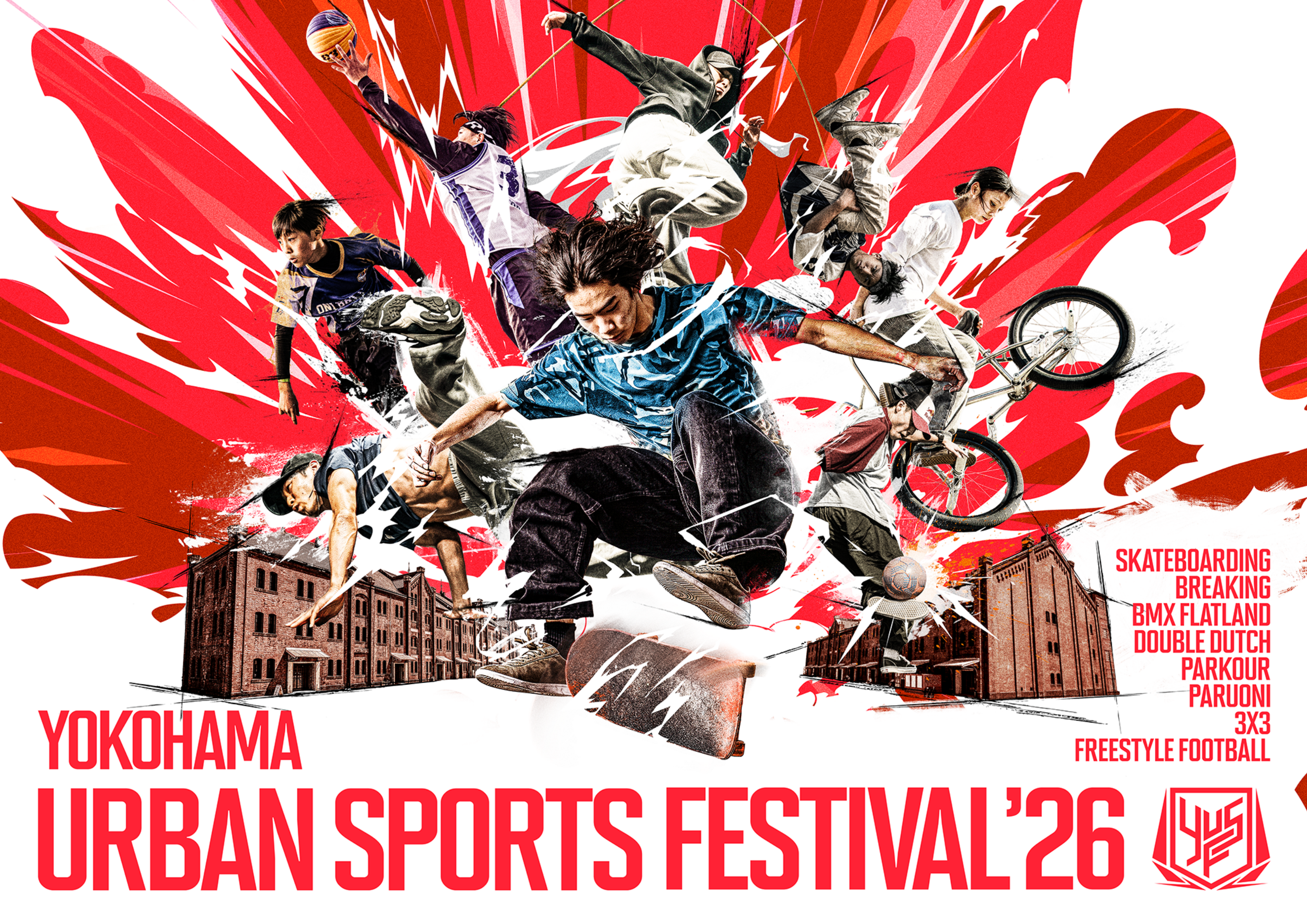 YOKOHAMA URBAN SPORTS FESTIVAL ’26 横浜赤レンガ倉庫で開催！