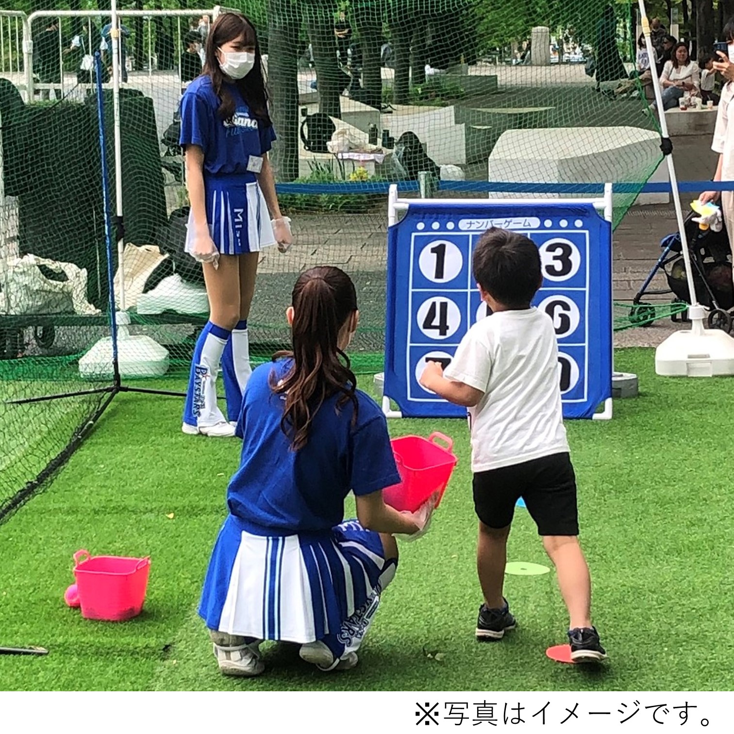 野球ふれあいファミリーイベント ランドマークプラザ開催